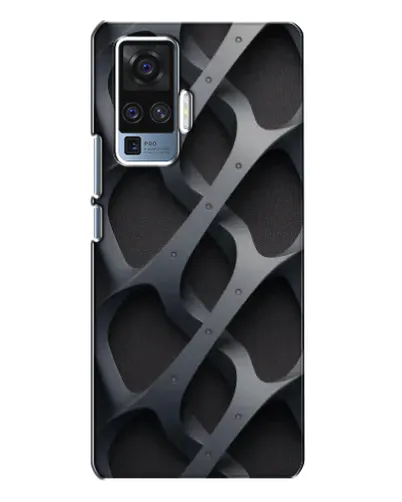 Чехол для Vivo X50 Pro с картинкой «Объемное серое плетение» Чехол для Vivo X50 Pro с картинкой «Объемное серое плетение»