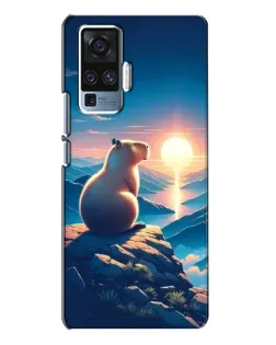 Чехол для Vivo X50 Pro с картинкой «Закат солнца с капибарой» Чехол для Vivo X50 Pro с картинкой «Закат солнца с капибарой»
