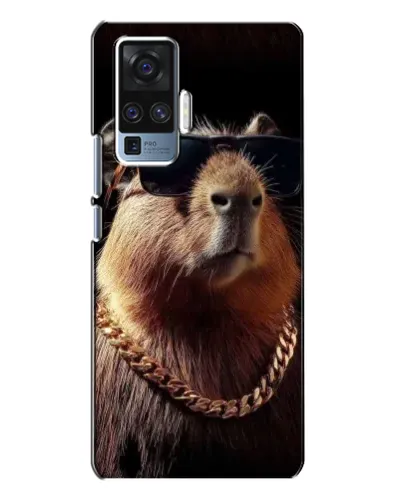 Чехол для Vivo X50 Pro с картинкой «Капибара золотая цепь» Чехол для Vivo X50 Pro с картинкой «Капибара золотая цепь»