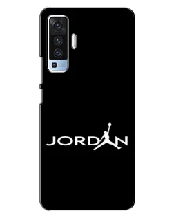 Чехол для Vivo X50 с картинкой «Jordan White Logo»