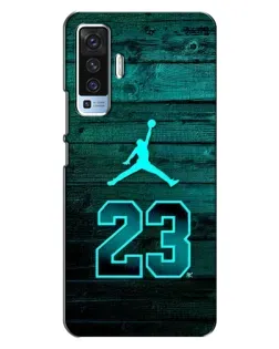 Чехол для Vivo X50 с картинкой «Jordan Cyan 23»