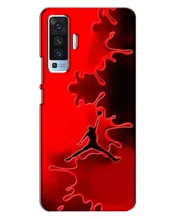 Чехол для Vivo X50 с картинкой «Jordan Red Smoke»