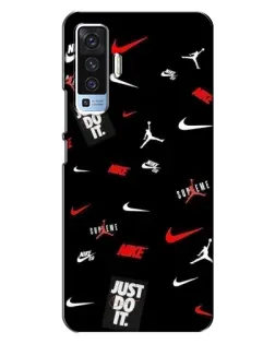 Чехол для Vivo X50 с картинкой «Nike Mix Pattern»