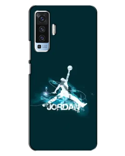 Чехол для Vivo X50 с картинкой «Jordan Blue Fire» Чехол для Vivo X50 с картинкой «Jordan Blue Fire»