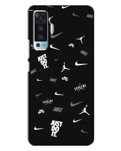 Чехол для Vivo X50 с картинкой «Nike Black Pattern» Чехол для Vivo X50 с картинкой «Nike Black Pattern»