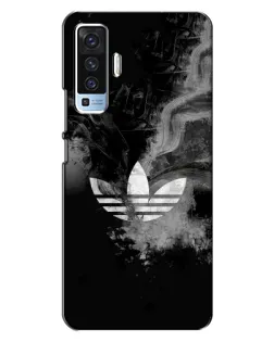 Чехол для Vivo X50 с картинкой «Абстрактный дым Adidas»