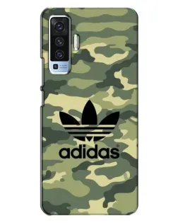 Чехол для Vivo X50 с картинкой «Милитари стиль Adidas»