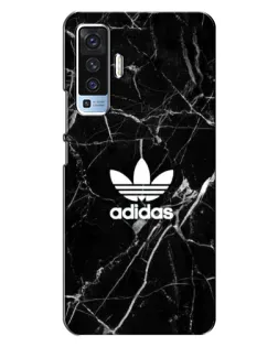 Чехол для Vivo X50 с картинкой «Белый мрамор Adidas»