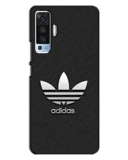 Чехол для Vivo X50 с картинкой «Adidas Карбоновая текстура»