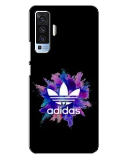Чехол для Vivo X50 с картинкой «Взрыв красок Adidas»