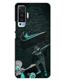Чехол для Vivo X50 с картинкой «Спортивный арт Nike»