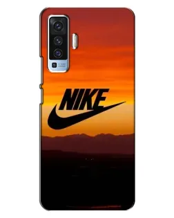 Чехол для Vivo X50 с картинкой «Nike — вечерний горизонт»