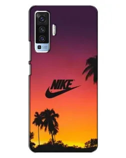 Чехол для Vivo X50 с картинкой «Nike на закате солнца»