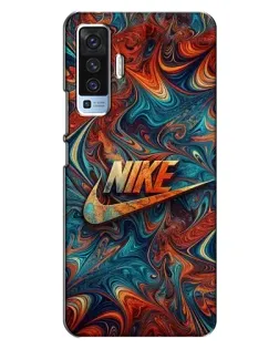 Чехол для Vivo X50 с картинкой «Nike в абстракции»