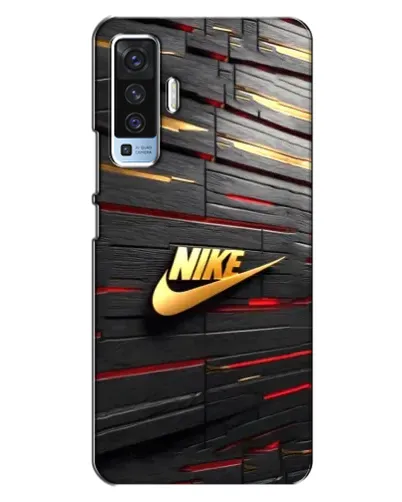 Чехол для Vivo X50 с картинкой «Золотой Nike на металле» Чехол для Vivo X50 с картинкой «Золотой Nike на металле»