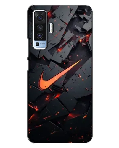 Чехол для Vivo X50 с картинкой «Nike — эффект разломов» Чехол для Vivo X50 с картинкой «Nike — эффект разломов»