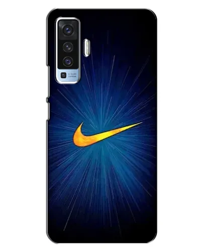 Чохол для Vivo X50 з картинкою «Синій пульс Nike» Чохол для Vivo X50 з картинкою «Синій пульс Nike»