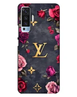 Чехол для Vivo X50 с картинкой «Цветочный Louis Vuitton»