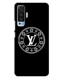 Чехол для Vivo X50 с картинкой «LV — печать стиля»