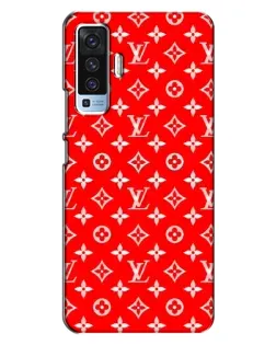 Чехол для Vivo X50 с картинкой «Яркий паттерн LV»
