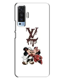 Чехол для Vivo X50 с картинкой «LV и Микки Маус»
