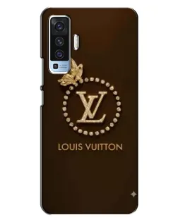 Чехол для Vivo X50 с картинкой «LV — золотая печать»
