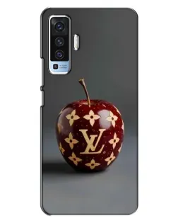 Чехол для Vivo X50 с картинкой «Красное яблоко LV»