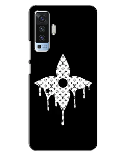 Чехол для Vivo X50 с картинкой «Цветочная монограмма» Чехол для Vivo X50 с картинкой «Цветочная монограмма»
