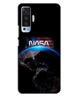 Чехол для Vivo X50 с картинкой «Земля из космоса NASA»