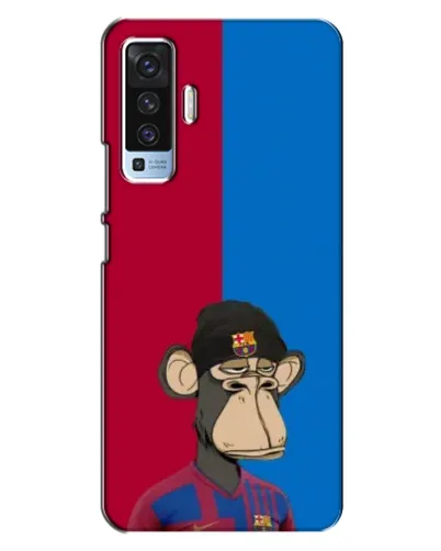 Чехол для Vivo X50 с картинкой «Bored Ape — фанат Барсы» Чехол для Vivo X50 с картинкой «Bored Ape — фанат Барсы»