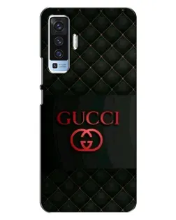 Чехол для Vivo X50 с картинкой «Gucci — стеганый черный»
