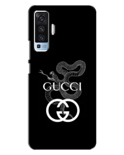 Чехол для Vivo X50 с картинкой «Gucci — серебряная змея»