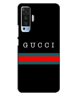 Чехол для Vivo X50 с картинкой «Gucci — красный пояс»