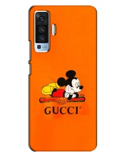 Чохол для Vivo X50 з картинкою «Міккі Маус Gucci — помаранч»