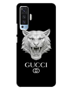 Чохол для Vivo X50 з картинкою «Gucci — срібний лев»