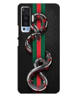 Чохол для Vivo X50 з картинкою «Gucci — змія на смузі»