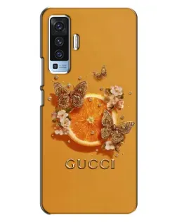 Чохол для Vivo X50 з картинкою «Gucci — золоті метелики»