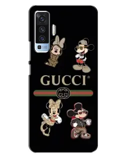 Чохол для Vivo X50 з картинкою «Gucci — герої Disney та монограма»