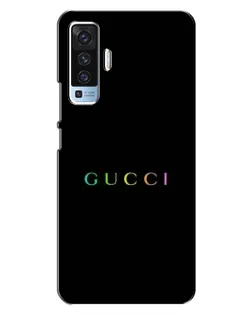Чохол для Vivo X50 з картинкою «Gucci — неоновий мінімалізм»