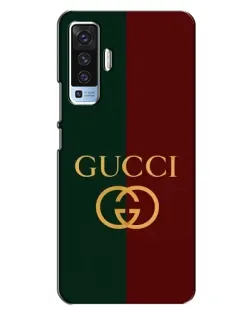 Чохол для Vivo X50 з картинкою «Gucci — темно-зелений градієнт»