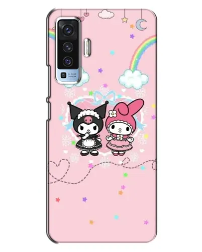 Чехол для Vivo X50 с картинкой «My Melody и Kuromi» Чехол для Vivo X50 с картинкой «My Melody и Kuromi»