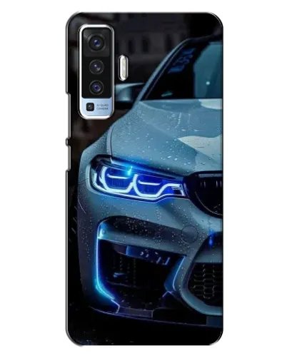Чехол для Vivo X50 с картинкой «Взгляд BMW с синими фарами» Чехол для Vivo X50 с картинкой «Взгляд BMW с синими фарами»