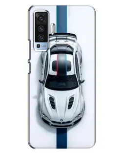 Чехол для Vivo X50 с картинкой «Вид сверху — BMW M»