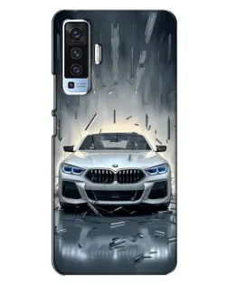 Чехол для Vivo X50 с картинкой «BMW в свете фар»