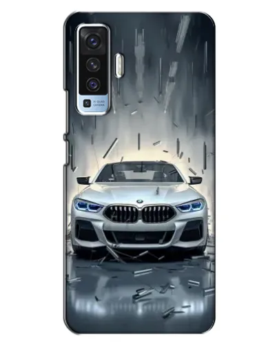 Чехол для Vivo X50 с картинкой «BMW в свете фар» Чехол для Vivo X50 с картинкой «BMW в свете фар»