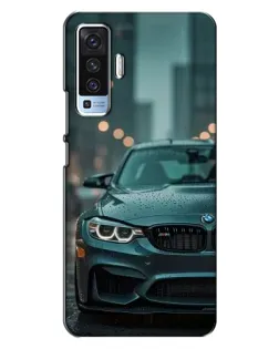 Чехол для Vivo X50 с картинкой «BMW в огнях города»
