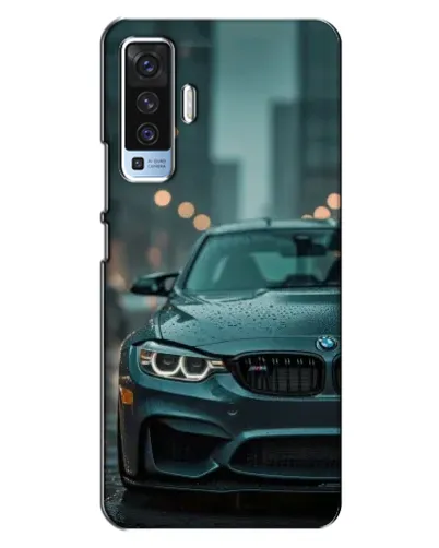 Чехол для Vivo X50 с картинкой «BMW в огнях города» Чехол для Vivo X50 с картинкой «BMW в огнях города»
