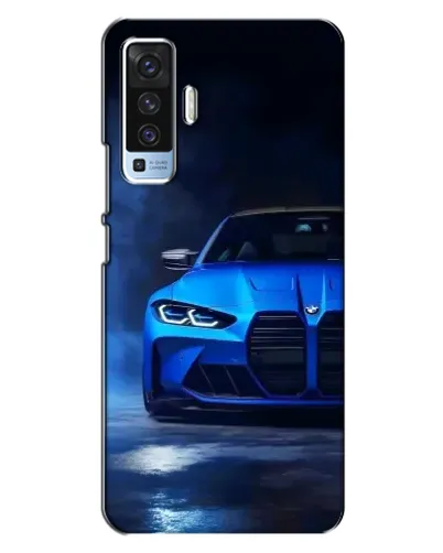 Чехол для Vivo X50 с картинкой «Голубая BMW M4» Чехол для Vivo X50 с картинкой «Голубая BMW M4»