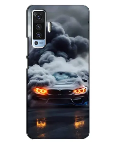 Чехол для Vivo X50 с картинкой «BMW в дыму» Чехол для Vivo X50 с картинкой «BMW в дыму»