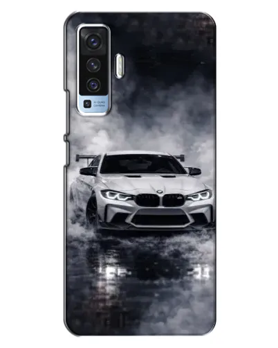 Чехол для Vivo X50 с картинкой «BMW сквозь туман» Чехол для Vivo X50 с картинкой «BMW сквозь туман»